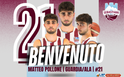 Matteo Pollone è un nuovo giocatore della Real Sebastiani Rieti, scelta la maglia #21. “Squadra forte ed ambiziosa”.